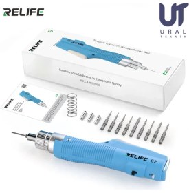 Resim Relife E2 Tork Elektrikli Tornavida Vidalama Ayarlanabilir Tork ve Hız, Cep Tablet Laptop Hassas 