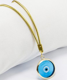 Resim biuti Gold Çerçeveli Turkuaz Nazar Boncuklu Araba Dikiz Ayna Süsü, Yeni Araba Hediyesi 