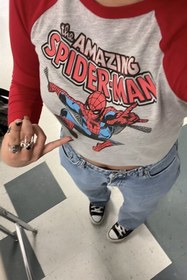 Resim Carpe The Amazing Spider Desing Bluz 