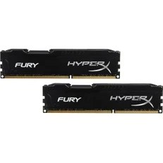 Resim Kingston Hyperx Fury Black 16GB (2X8GB)1600MHZ Ddr3 Ram (HX316C10F/8) 2'li Set 