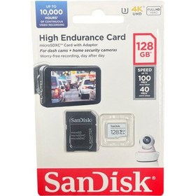 Resim High Endurance 128gb 100/40mb/s Microsdxc C10 V30 Hafıza Kartı Sdsqqnr-128g-gn6ıa 