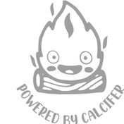 Resim Qt13515 Açık Gri-28x28 Cm-powered By Calcifer Yakıt Deposu Kapağı Çıkartmaları Kapak Çizikler Pencere Çıkartması , 