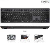 Resim Fstyler Fbx50C Beyaz Bluetooth +2.4G Nano Fn Şarjlı Multimedya Kablosuz Klavye A4 Tech