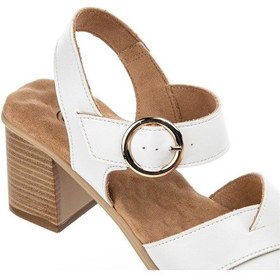 Resim Muya Abydos Anatomik Taban Kadın Sandalet Beyaz 