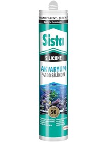 Resim AyrStore Silikon Mastik Aquarium, Balıklara Zarar Vermeyen Akvaryum Silikonu, UV Dirençli Silikon 