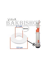 Resim VitrA Gömme Rezervuar Iç Takım Conta Boşaltma Grubu Contası Beyaz 