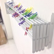 Resim Compact Çamaşır Kurutma Askısı 100 cm 9 Askılı 9 Metre Askı Alanı 