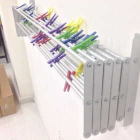 Resim Compact Çamaşır Kurutma Askısı 100 cm 9 Askılı 9 Metre Askı Alanı 