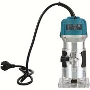 Resim 220V Elektrikli Ahşap İşleme Alet Seti - Kablosuz ve Fişli Güç, Hassas Kenar Kesme, Yuva Açma ve Delik Kesme için Elektrikli Matkap Presi & Oyma Makinesi, Kolay İzleme için Şeffaf Tasarım, Ahşap İşleme Aletleri ve Aksesuarları 