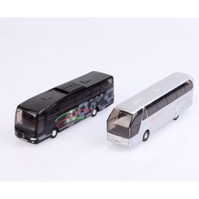 Resim WELLY Mercedes Travego Ve Neoplan Starliner Metal Çekbırak Otobüs 