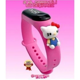 Resim Onkatech Dijital Dokunmatik LED Ekran Su Geçirmez Figürlü Çocuk Kol Saati 