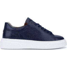 Resim Tamer Tanca Erkek Hakiki Deri Lacivert Sneakers & Spor Ayakkabı 1166 25501 Erk Ayk Sk25-26 Lacıvert Lacivert 