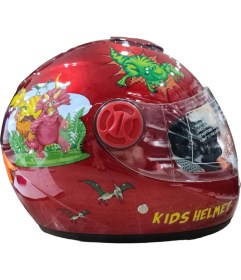 Resim Mts SY118 Çocuk Kaskı Dino Kırmızı 