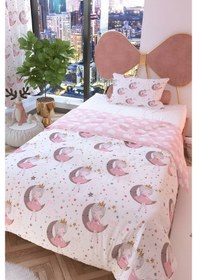 Resim Zethome Ay Kızı Beyaz Çift Taraflı Çocuk Nevresim Takımı 160x220 Cm Beyaz 