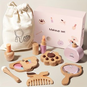 Resim 1 Adet Yeni Tasarım Makyaj Oyuncak Seti Eğitici Taklit Oyun DIY Makyaj Kiti Çocuklar için Okul Öncesi Kız Bebekler Doğum Günü Yılbaşı Hediye Paskalya 