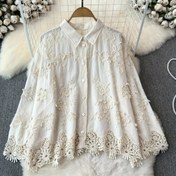 Resim Rahat Uzun Kollu Örgü Hırka - Bahar/Yaz/Sonbahar Çiçek Nakışlı Düğmeli Yelek, Lapel Yaka, Hafif Esnek Kumaş, Golf ve Rahat Kıyafet, Golf Kıyafeti, Sonbahar Katlama Parçası, Zarif Tasarım, Dayanıklı Yapı, Şık Katlama, Moda Severler, Gençler İçin, Gençler İçin 