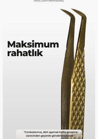 Resim Magic Lash Rio İnce Uçlu Profesyonel Premium Mega Volume Ipek Kirpik Cımbızı Rio-25 
