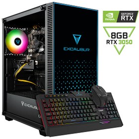 Resim Excalibur E65H.114F-BV50X-0FC Intel Core i5-11400F 16 GB RAM 500 GB NVMe SSD GEN4 RTX 3050 FreeDOS Oyun Bilgisayarı 