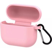 Resim Coverzone Aırpod-s 3 Kulaklık Koruyucu Mdl01 Anahtarlıklı Silikon Kapak Kılıf Pembe 