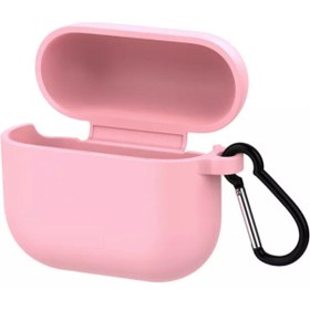 Resim Coverzone Aırpod-s 3 Kulaklık Koruyucu Mdl01 Anahtarlıklı Silikon Kapak Kılıf Pembe 