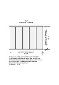 Resim Alüminyum Panel Radyatör Ekol 600x500 Ral 9010 Beyaz 