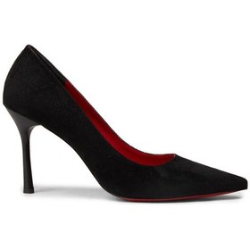 Resim Deery Kadın Siyah Süet Stiletto Topuklu Ayakkabı - P4539zsyhm03 siyah 