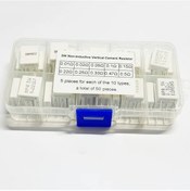 Resim Dashanshop 50 Adet 5w Endüktifsiz Dikey Seramik Çimento Direnç Seti 10 Değer 0.01ω-0.47ω 