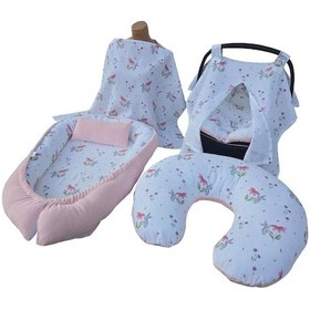 Resim Kadife&müslin Babynest Seti - 5 Parça 