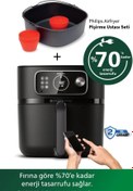 Resim Philips Pişirme Ustası + 22'si 1 arada pişirme fonksiyonlu Combi Xxl Connected 7000 Serisi Airfryer-Fritöz 