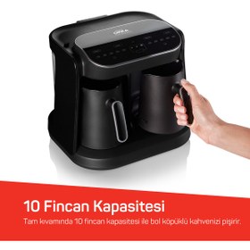 Resim Arzum Okka Grandio Duo Közde Türk Kahvesi Makinesi 10 Fincan Kapasiteli Bakır - OK007-B 