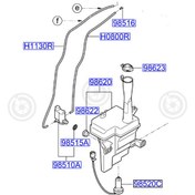 Resim Cam Yıkama Silecek Su Deposu Motorlu Orjinal | 986101H500 