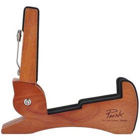 Resim Punk-evrensel Katlanabilir Gitar Standı Tutucu Maun Masif 