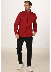 Resim Marco Ferry Erkek Bordo Dalgıç Kumaş Spor Eşofman Takım Edy5256b Bordo 
