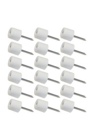 Resim Tuna Çivili Raf Pimi Duvar Dolap Mobilya Pimi Sert Plastik Raf Tutucu BEYAZ 100 Adet Tekli (1 PAKET) 