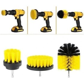 Resim Uslucan Alışveriş Matkap Ucuna Takılan 3'lü Fırça Temizlik Seti 