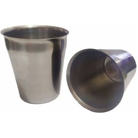 Resim 10 Adet Çelik Su Bardağı Paslanmaz Bardak 250 ML 