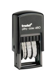 Resim Trodat Tarih Kaşesi 78642 Otomatik İngilizce Mavi 3.8 MM 4810 