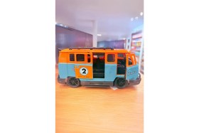 Resim Dmn Pilli Işıklı Sesli Sürtmeli Kapıları Açılan Minibüs 