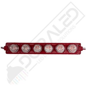 Resim 12 Volt 6 Watt 6 Mercekli Kırmızı Modül Led 10 Adet 