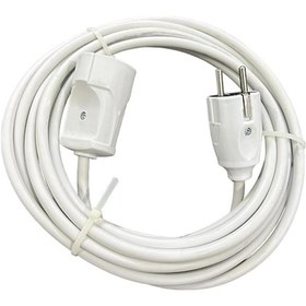 Resim 15 Metre 3x2,5 Mm Cca Ttr Tekli Beyaz Seyyar Elektrik Kablosu 