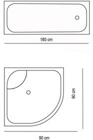 Resim Zethome Banyo Perdesi 1x180x200 Tek Kanat Duş Perdesi Halka Hediyeli Duşakabin Perdesi 12005 