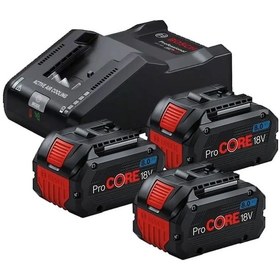 Resim Bosch Akü Başlangıç Seti 3 x 8.0Ah Procore Akü + Gal 18V-160 Şarj Aleti - 0615A5004Y 