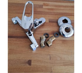 Resim Banyo Duş Bataryası Mix Sıcak Soğuk Banyo Çeşmesi Prinç Tasarruflu Armatür 