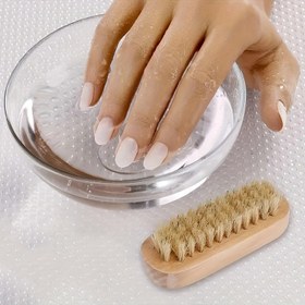 Resim 1 adet/2 adet Tırnak Fırçası - Ayaklar ve Tırnaklar için Çok Fonksiyonlu Ahşap Tırnak Temizleyici, Ayak Bakımı için Soyulma Vücut Fırçası, Tırnak Temizliği ve Bakımı için Tırnak Kesme Aracı. 