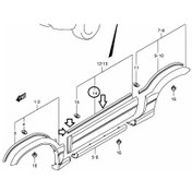 Resim Suzuki Grand Vitara 98-05 Kapı Dış Dodik Fitili 77582-65DC0-ZJ3