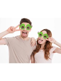 Resim Kaktüs Temalı Hawaii Yaz Partisi Gözlüğü 8.5X18.5 cm 