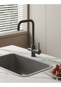 Resim Kale Lea Su Arıtma Çıkışlı Mutfak Bataryası Mat Siyah Mat Siyah 