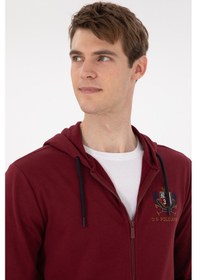Resim U.s. Polo Assn. Erkek Bordo Hırka Örme 50293649-vr014 Bordo 