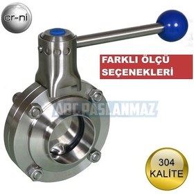 Resim Paslanmaz Krom Kelebek Vana Endüstriyel 304 Kalite (Ölçü Seçiniz) 