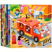 Resim 49 Parça Çocuklar İçin Ahşap Puzzle - Hayvan & Dinozor Sahne, Hafıza ve Motor Becerilerini Geliştirmek İçin Eğitici Oyuncak, Çok Renkli Güçlendirilmiş Ahşap, İdeal Anaokulu Hediyesi 